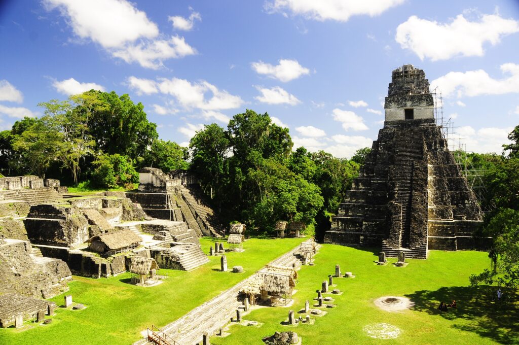 Tikal Guatemala during dry season.