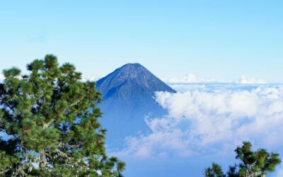 The Twin Peaks of Volcan de Acatenango Guatemala: Pico Mayor and Yepocapa