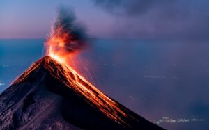 fuego volcano in guatemala