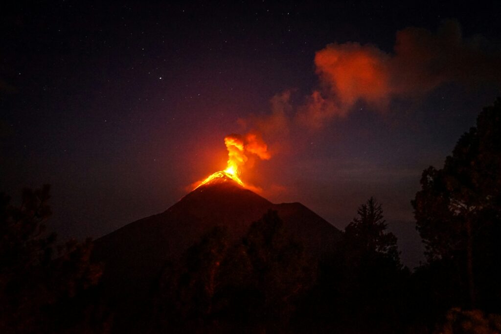 Guatemala active volcano